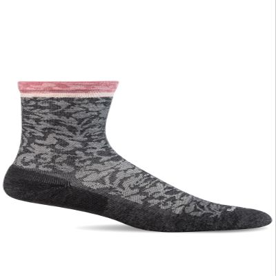 Sockwell Women's Plantar Relief Cush Crew Sock, Charcoal - S/M