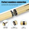 VANLAN Billiard House Cue Sticks Pool Cues 2-Piece 58 Inches Billiard Tips 13mm House Bar Billiard Cue Sticks Hardwood Cues Set of 2 (58" Set of 2) view 3