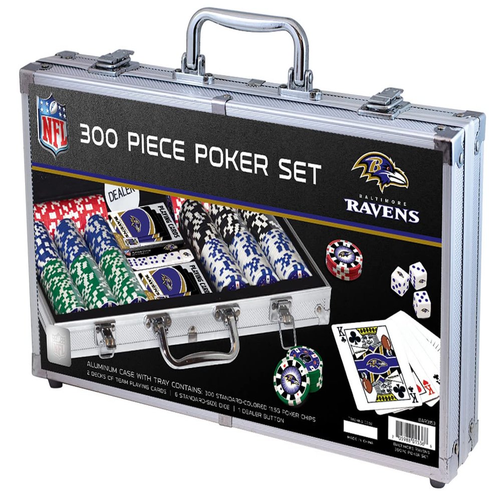 MasterPieces Game Day - NFL Buffalo Bills - 300 Piece Poker Chip Set, Casino Style