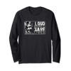 Loud Pipes Save Lives Biker - Motorcycle Riders with Skull Long Sleeve T-Shirt view 1