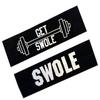 2 Pack Bodybuilding Swole and GET Swole Cotton Stretch Athletic Headbands view 1