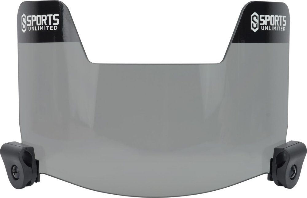Sports Unlimited Universal Football Visor for Helmet, Football Helmet Visor, (Clear, Black and Mirror Options)