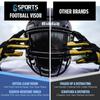 Sports Unlimited Universal Football Visor for Helmet, Football Helmet Visor, (Clear, Black and Mirror Options) view 3