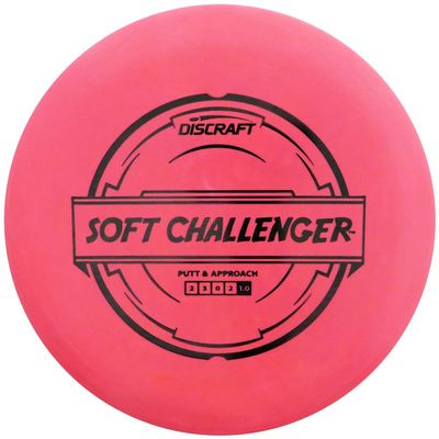 Discraft Putter Line Soft Challenger Putt and Approach Golf Disc [Colors May Vary] - 167-169g