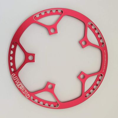 Bicycle Chainring 53T CNC Aluminum Alloy Mountain Bike Single Crank Chain Ring Repair Parts RED