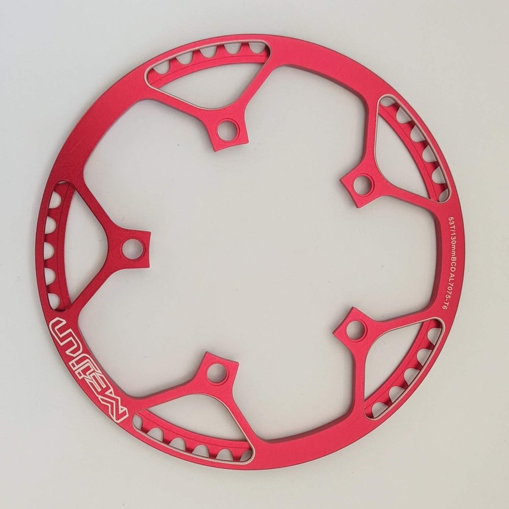 Bicycle Chainring 53T CNC Aluminum Alloy Mountain Bike Single Crank Chain Ring Repair Parts RED