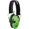Walker's Razor Slim Ultra Low Profile Compact Design Adjustable Range Shooting Hunting Hearing Protection Electronic Earmuffs, Viz Green view 1