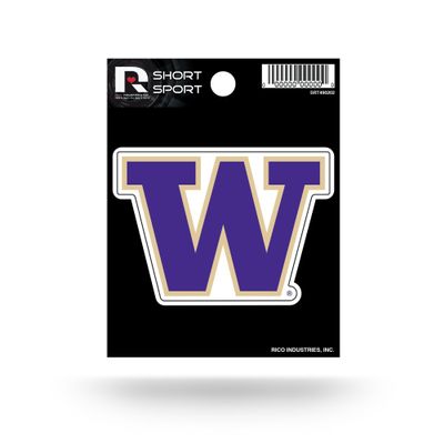 NCAA Washington Huskies Die Cut Team Logo Short Sport Sticker