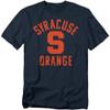 Syracuse University Official Syracuse Logo Distressed Unisex Adult T-Shirt, Navy, Small view 1