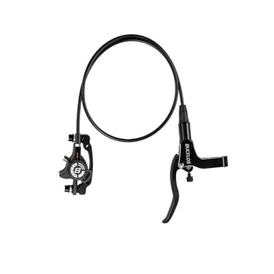 BUCKLOS MTB Hydraulic Disc Brakes for Mountain Bike, Left Front 800 mm Right Rear 1500mm Bike Hydraulic Brake Set Aluminum Alloy Levers with Calipers/PM/is Adapter fit eBike/Fat Bikes