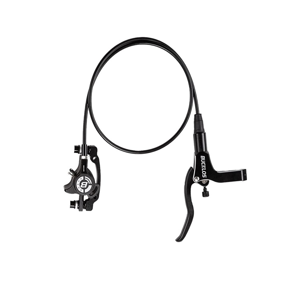 BUCKLOS MTB Hydraulic Disc Brakes for Mountain Bike, Left Front 800 mm Right Rear 1500mm Bike Hydraulic Brake Set Aluminum Alloy Levers with Calipers/PM/is Adapter fit eBike/Fat Bikes