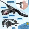 BUCKLOS MTB Hydraulic Disc Brakes for Mountain Bike, Left Front 800 mm Right Rear 1500mm Bike Hydraulic Brake Set Aluminum Alloy Levers with Calipers/PM/is Adapter fit eBike/Fat Bikes view 2
