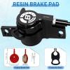BUCKLOS MTB Hydraulic Disc Brakes for Mountain Bike, Left Front 800 mm Right Rear 1500mm Bike Hydraulic Brake Set Aluminum Alloy Levers with Calipers/PM/is Adapter fit eBike/Fat Bikes view 4