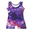 HOZIY Girls Gymnastics Clothes Size 6-7 6/7 Leotards With Shorts for Girls Kids Purple Galaxy Pink Sparkly view 2