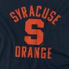 Syracuse University Official Syracuse Logo Distressed Unisex Adult T-Shirt, Navy, Large view 2