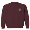 0252. Tiger Graphic Traditional Japanese Tattoo Till Death Society Men's Crewneck Sweatshirt (Maroon Large) view 1