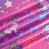 Leotards With Shorts Unicorn for Gymnastics Clothes for Girls 8-9 9-10 Years Old Rainbow Purple Pink Stars view 3
