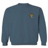 0252. Tiger Graphic Traditional Japanese Tattoo Till Death Society Men's Crewneck Sweatshirt (Indigo Blue Small) view 1