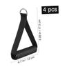 4 Pack Single-Grip Handles Exercise Tubing Handles for Strength Training with D-Ring Clips for Bands view 4
