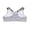 winying Kids Girls Wireless Yoga Sports Bras Child Fitness Cotton Crop Tops Vest Running Training Bra Flecking Gray 4 view 4