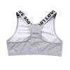 Moily Big Girls Racer Back Padded Sports Bra Gymnastics/Dance.Yoga Athletic Crop Top 2 Pack Underwear V Neck Flecking Gray 12-14 view 3