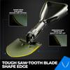18'' Military Folding Camping Shovel, Offroad Survival High Carbon Steel Shovel (Olive) AugTouf by toolant view 3