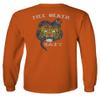 0252. Tiger Graphic Traditional Japanese Tattoo Till Death Society Men's Long Sleeve t Shirt (Orange Small) view 2
