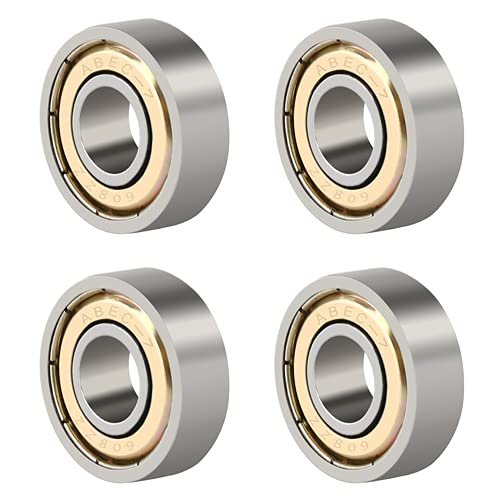 608 ZZ Ball Bearings, Skate Bearings Double Shielded Miniature Ball Bearings for Skateboards, Inline Skates, Scooters ABEC 7 Bearing (8mm x 22mm x 7mm) 4PCS
