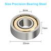 608 ZZ Ball Bearings, Skate Bearings Double Shielded Miniature Ball Bearings for Skateboards, Inline Skates, Scooters ABEC 7 Bearing (8mm x 22mm x 7mm) 4PCS view 2