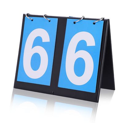Akozon Sports Scoreboard, 2/3/4 Digit Portable Flip Scoreboards Sports Competition Score Board Table Counter Digital Scoreboard for Table Tennis Basketball Volleyball Football and Others(2-Digit)