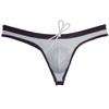 JAXFSTK Men's Swim Briefs Sexy Bikini Swimsuit Thong Drawstring Swimwear Solid Shiny Swimming Purple L view 4