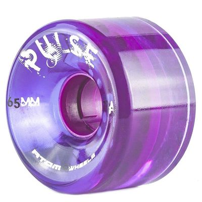 Atom Skates Quad Roller Wheels/Outdoor/Hardness 78A / 65x37 Purple Pulse / 4 Wheels / 1 Pack