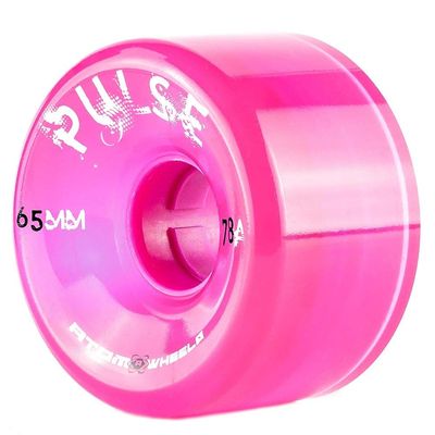 ATOM SKATES Outdoor Quad Roller Wheels 78A Atom Pulse 65x37 Pink 65x37 Pink 1 Pack 4 Wheels 4 wheels 1 pack
