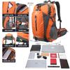 FENGDONG 40L Waterproof Lightweight Outdoor Daypack Hiking,Camping,Travel Backpack for Men Women Orange view 2