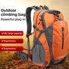 FENGDONG 40L Waterproof Lightweight Outdoor Daypack Hiking,Camping,Travel Backpack for Men Women Orange view 3