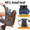 FENGDONG 40L Waterproof Lightweight Outdoor Daypack Hiking,Camping,Travel Backpack for Men Women Orange view 4