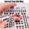 Fishing Lure Eyes 3D/4D/5D Fish Eyes Realistic Artificial Fly Tying Eyes for Making Fishing Bait Lures Crafts DIY Materials Tool view 3
