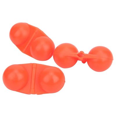 Sea Fishing Double Rattle, 40Pcs Portable ABS Double Rattle Sea Fishing Attractor Beads Accessory for Luring Fish(red)