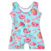 HOZIY Gymnastics Leotards for Toddler Girls 2-3t 2t 3t-4t Blue Aqua Light Green Cupcake Sweet Candy Donut Sparkles view 2