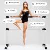 LDAILY Ballet Barre Portable for Home or Studio, Height Adjustable Ballet Bar for Stretch, Pilates, Dance or Active Workouts, Double Dance Bar for Kids and Adults (Silver) view 4