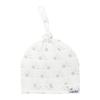 Copper Pearl Baby Beanie Hat Top Knot Stretchy Soft Shine view 1
