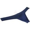 JAXFSTK Men's Swim Briefs Sexy Bikini Swimsuit Thong Drawstring Swimwear Solid Shiny Swimming Navy Blue L view 2