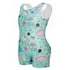 HOZIY Baby Leotards for Toddler Girls Gymnastics Dinosaur Unicorn 1-2t 12-24 Months 12-18 Months Toddlers Biketards Aqua Blue view 4