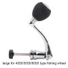 Akozon Spinning Reel Handle, Fishing Reel Handle Replacement Reel Power Handle Metal Rocker Arm Grip Reel Handle Knob for Spinning Fishing Reel Repair Spare Parts(Large-Silver) view 2