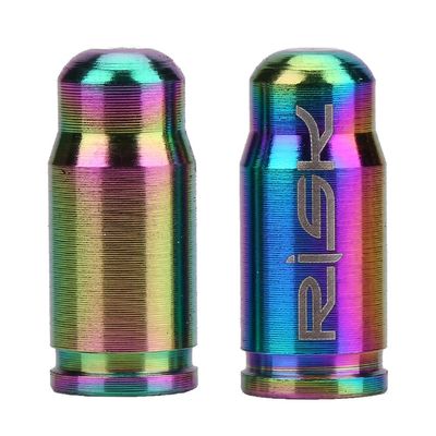 Bicyle Inner Tube Valve, 2 Pcs/Lot Nozzle Valve TC4 Alloy Mountain Road Valve Gas Nozzle Valve for Inner Tube Gas Nozzle(Colorful)