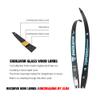 AMEYXGS 66" 68" 70" ILF Bow Limbs 14-44lbs Recurve Bow Limbs Competition Athletic Bow Limbs Compatible for 23" 25" Riser for Adult Beginners Hunting Shooting (38 lbs, 68 inch) view 3