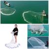 Lawaia Cast Nets for Fishing Bait - Saltwater Fishing Cast Net with Aluminum Ring for Bait Trap Fish Throw Net. Size 4ft/6ft/8ft Radius Monofilament Line Freshwater Casting Nets view 4