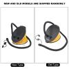 High Volume Bellows Foot Air Pump Portable Foot Pump Air Inflator for Inflatable Boats Beds Swim Rings Floating Mats Water Supplies(Black + Yellow) view 3