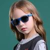 Kursan Kids Polarized Sunglasses for Boys Girls TPEE Rubber Flexible Frame Shades Age 3-10 (Bright Black + All Pink) view 4