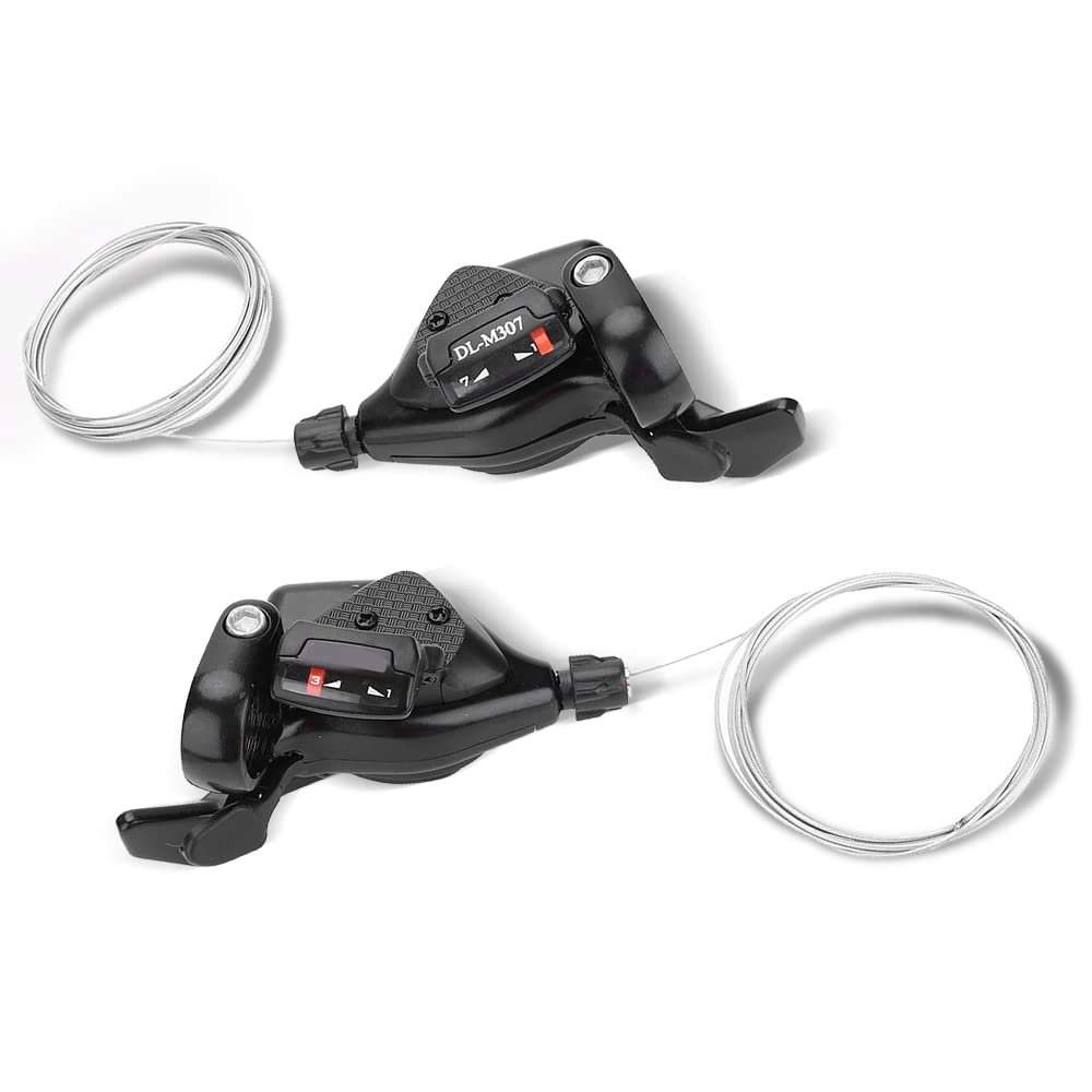 Akozon Derailleur, 1 Pair Triple 3X7/8/9 Speed Gear Shift Derailleur Left/Right Shifter Shift Levers Cycling Accessories (3 * )